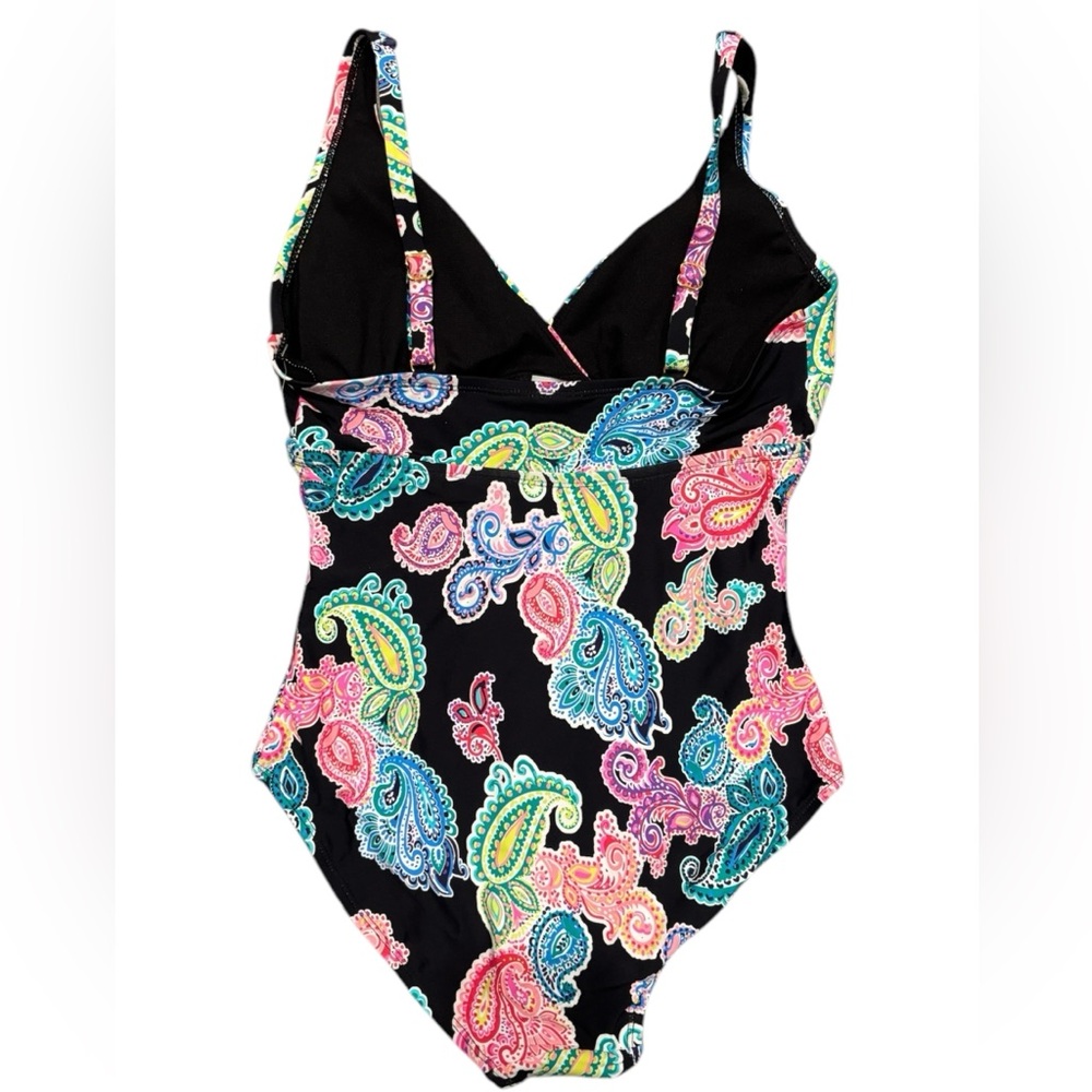 Leilani Poolside Paisley Kauai 1-Piece Swimsuit Size 6 NWT - Picture 2 of 5